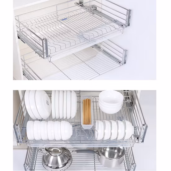 Reciclagem de plástico ondulado branco cortado sob pressão Corflute Lixeira PP Honeycomb Core Boards Rack de pratos de cozinha