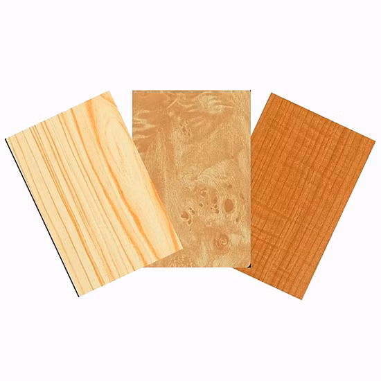 Painel composto de alumínio folha ACP decoração à prova de fogo com grão de madeira